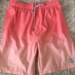 SHEIN Pink Lined Swim Trunks